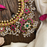 Vriksham Premium Jadau Kundan Guttapusalu Neckpiece-J2969